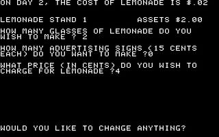Lemonade Stand Screenshot 1